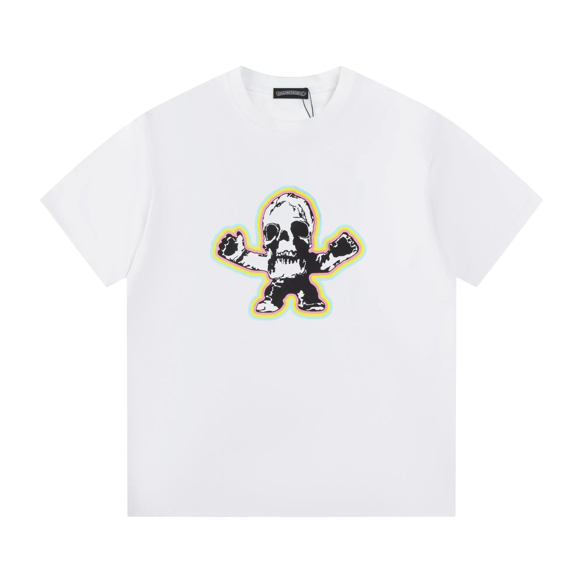 May 1st Welfare Style 🅿️116 - Crow Heart Short-sleeved T-shirt, same style for men and women - Made of original 280g 100% cotton fabric, soft and comfortable, threads are dyed in the same vat with zero color difference, exclusive quality difference currency, welcome to compare - Color: Black - Size: XS S M L